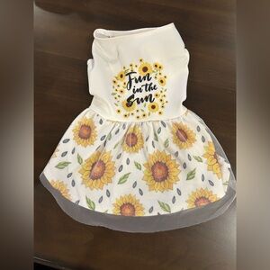 Fun in the Sun small dog dress. Perfect for dressing up you little fur baby.